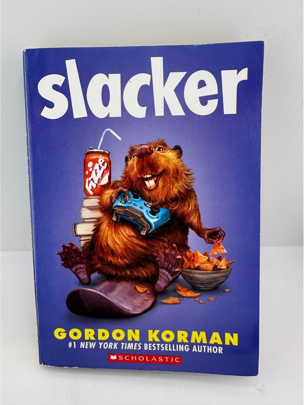 Slacker by Gordon Korman 2017 Paperback Scholastic Youth Fiction Book
